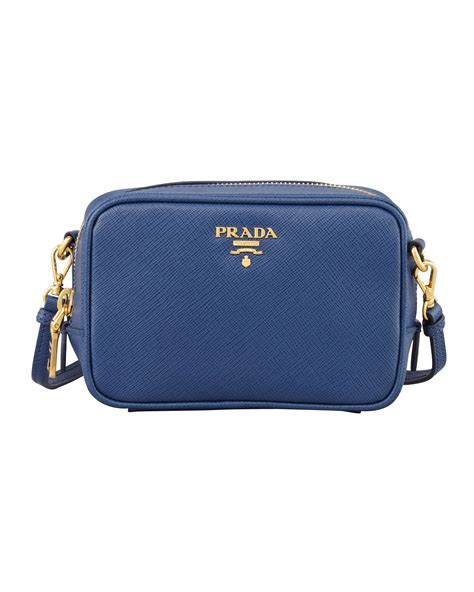 prada saffiano small blue no prada pattern inside|Prada mini handbags.